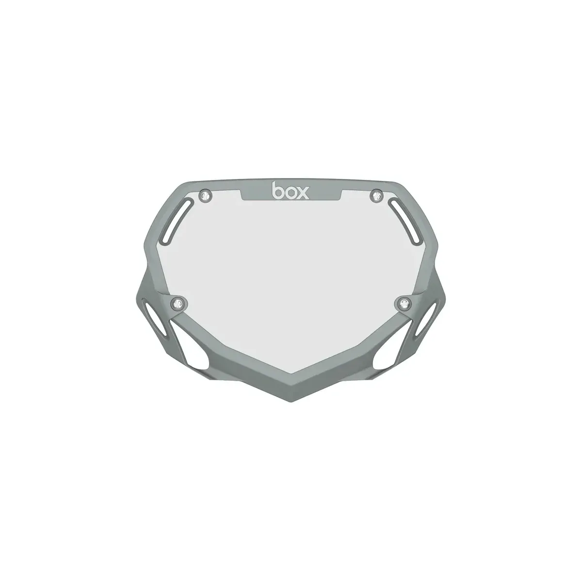 Box Two Number Plate Grey